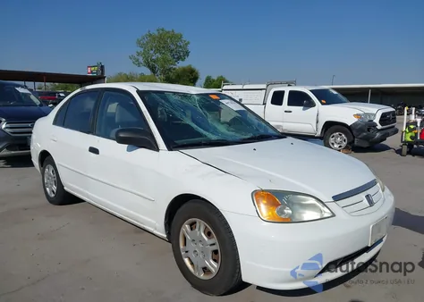 2001 Honda Civic Lx z USA, uszkodzony, nr VIN 2HGES15531H586329